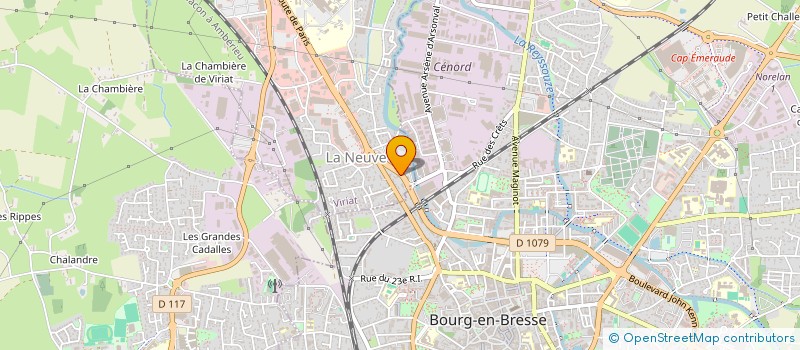 localisation de l'entreprise RENOV'BAT à VIRIAT