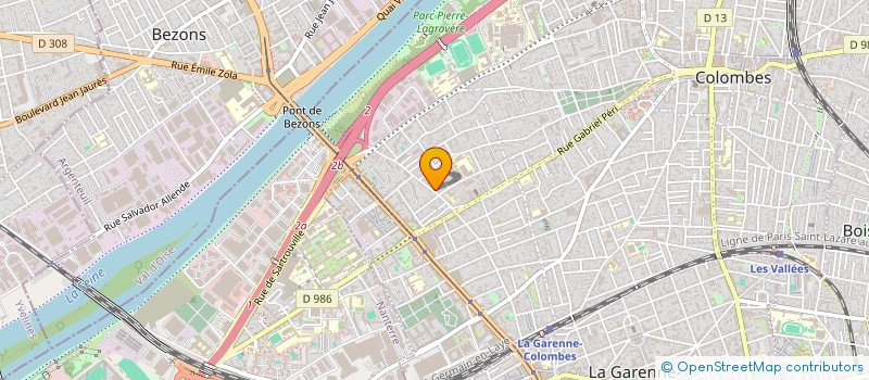 localisation de l'entreprise RENOV'BAT à COLOMBES