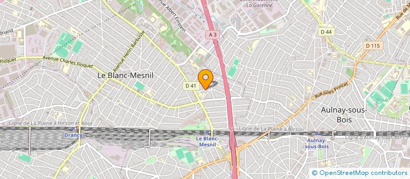 localisation de l'entreprise RENOV BAT à LE BLANC-MESNIL