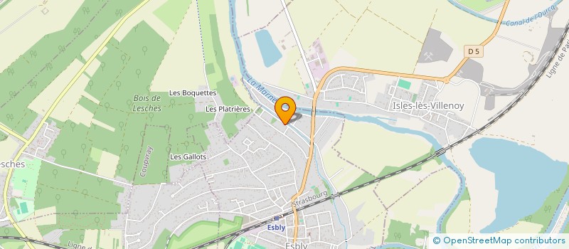 localisation de l'entreprise RENOV BAT à ESBLY