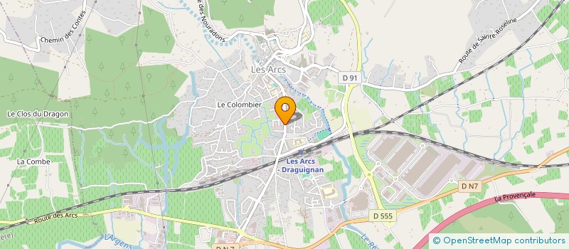 localisation de l'entreprise RENOV BAT  LES ARCS