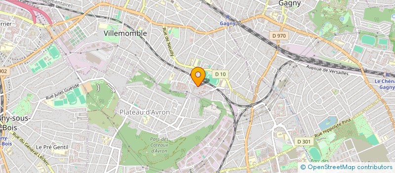 localisation de l'entreprise RENOV'BAT à VILLEMOMBLE