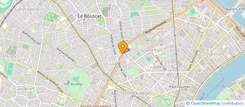 localisation de l'entreprise RENOV BAT  LE BOUSCAT