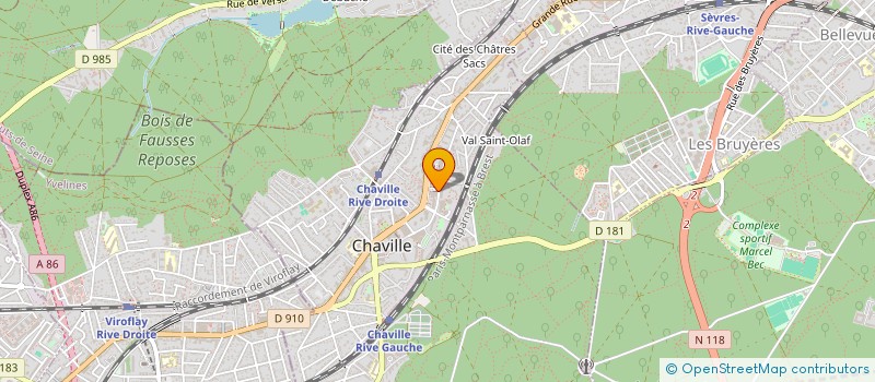 localisation de l'entreprise RENOV BATIMENT à CHAVILLE