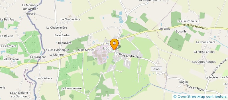 localisation de l'entreprise RENOV + BOIS à LA FERRIERE-BOCHARD