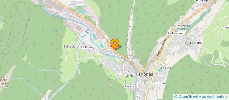 localisation de l'entreprise RENOV'CAR  THONES