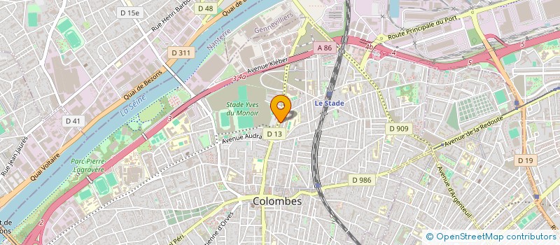 localisation de l'entreprise RENOV'CAR CONCEPT à COLOMBES