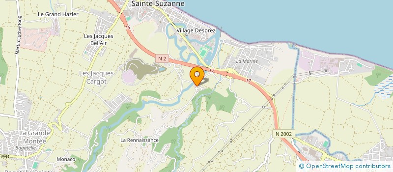 localisation de l'entreprise RENOV'CASE SARL à SAINTE-SUZANNE