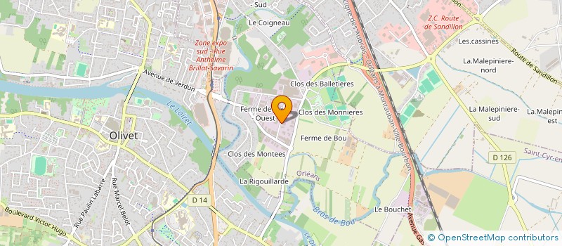 localisation de l'entreprise RENOV'CENTRE SARL à ORLEANS