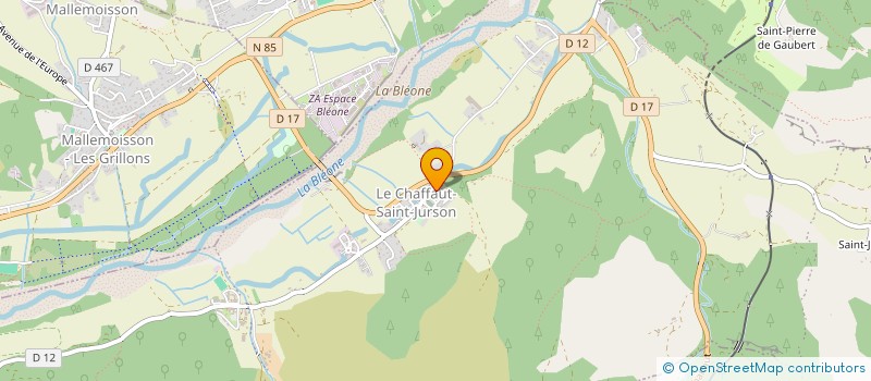localisation de l'entreprise RENOV'CHARPENTE NANSENET à LE CHAFFAUT-SAINT-JURSON
