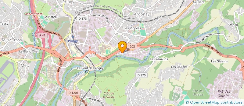localisation de l'entreprise RENOV CONCEPT à ARGONAY