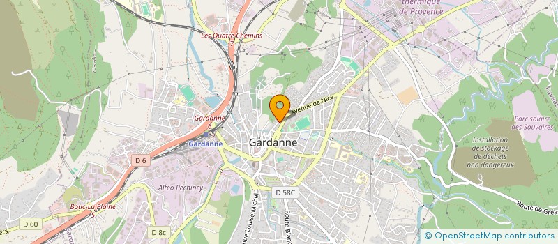 localisation de l'entreprise RENOV CONCEPT  GARDANNE