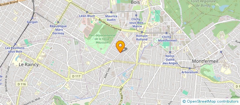 localisation de l'entreprise RENOV CONCEPT à CLICHY-SOUS-BOIS