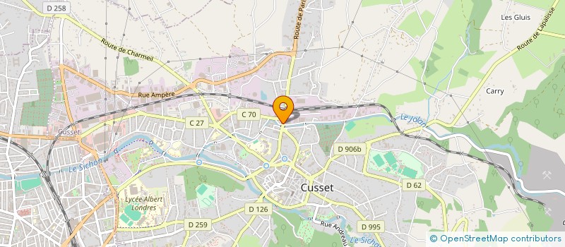 localisation de l'entreprise RENOV CONSTRUCTIONS TOUS BATIMENTS à CUSSET