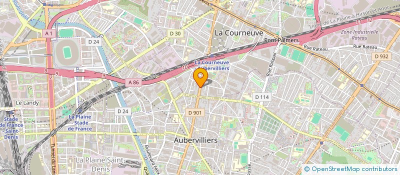 localisation de l'entreprise RENOV-COSMIN  LA COURNEUVE