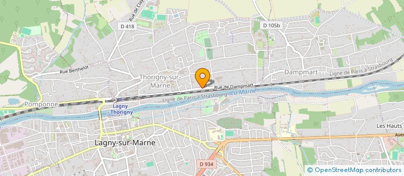 localisation de l'entreprise RENOV - CP à THORIGNY-SUR-MARNE