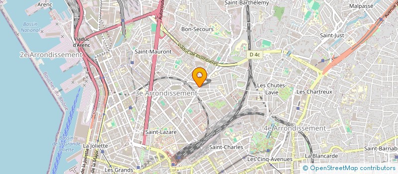 localisation de l'entreprise RENOV. CREATION à MARSEILLE
