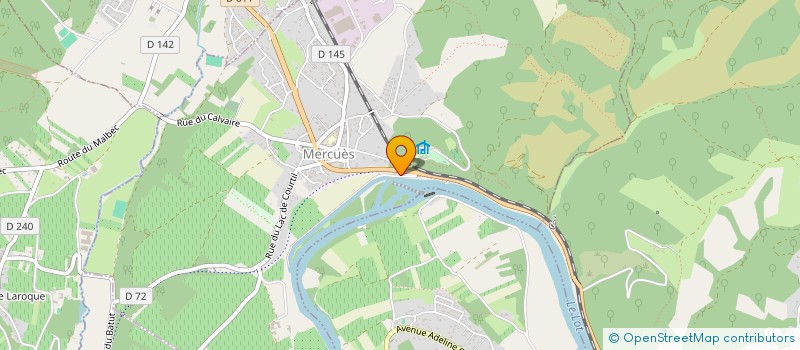 localisation de l'entreprise RENOV CREATION SALLE DE BAIN  MERCUES