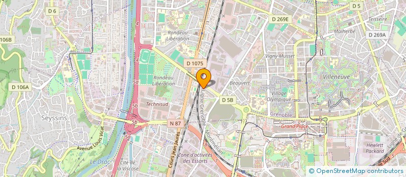 localisation de l'entreprise RENOV DE L ISERE  GRENOBLE