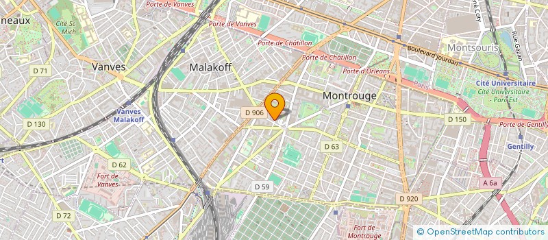 localisation de l'entreprise RENOV'DOMINGUES à MONTROUGE