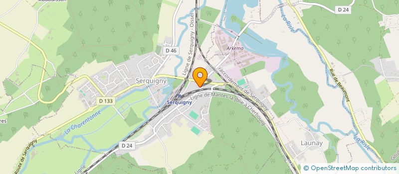 localisation de l'entreprise RENOV.EGE27 à SERQUIGNY