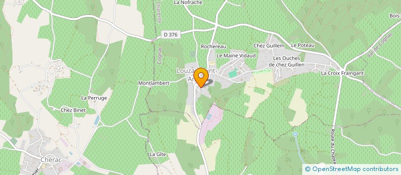localisation de l'entreprise RENOV'ELEC 16 à LOUZAC-SAINT-ANDRE