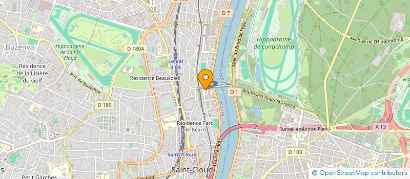 localisation de l'entreprise RENOV ELEC à SAINT-CLOUD