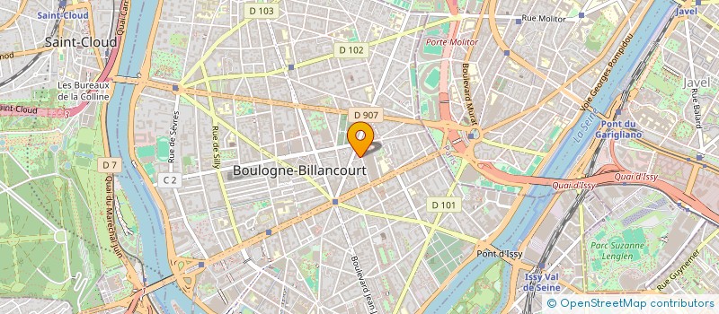 localisation de l'entreprise RENOV'ENERGIE à BOULOGNE-BILLANCOURT