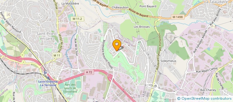 localisation de l'entreprise RENOV ENERGIE à SAINT-ETIENNE