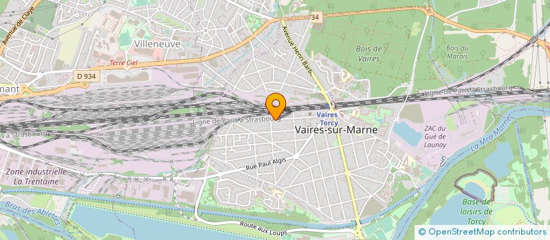 localisation de l'entreprise RENOV ET BATI  VAIRES-SUR-MARNE