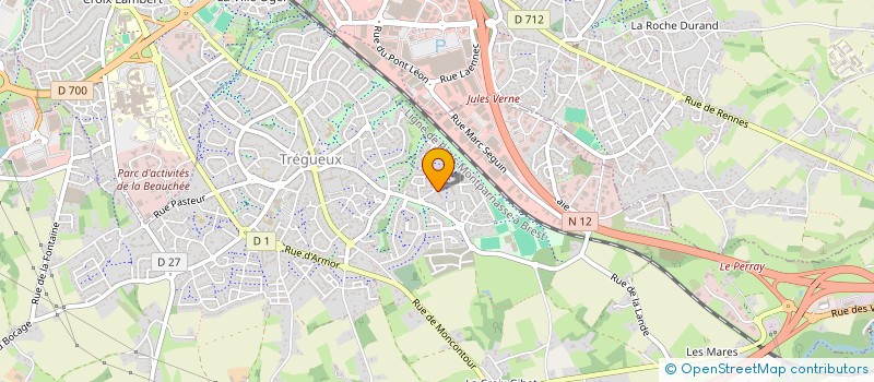 localisation de l'entreprise RENOV'FACADE à TREGUEUX