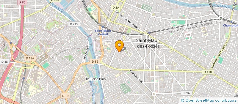 localisation de l'entreprise RENOV'HAB à SAINT-MAUR-DES-FOSSES
