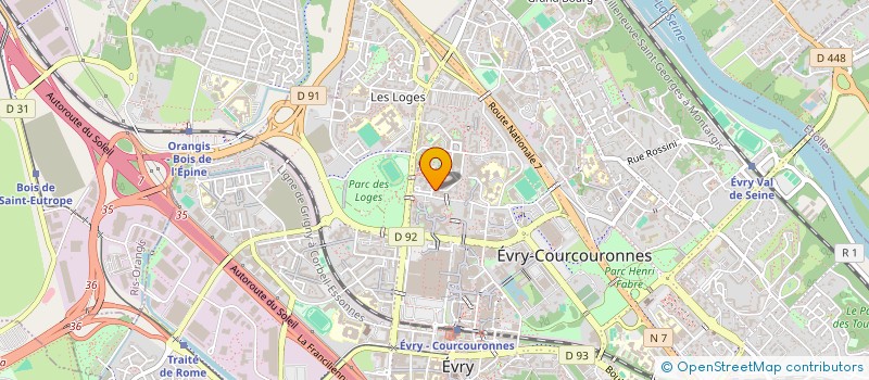 localisation de l'entreprise RENOV-HAB SERVICES à EVRY-COURCOURONNES