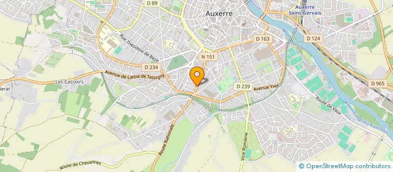 localisation de l'entreprise RENOV'HABITAT à AUXERRE