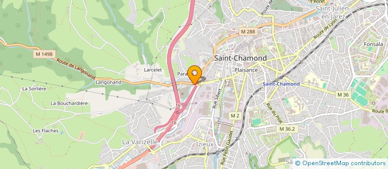 localisation de l'entreprise RENOV HABITAT à SAINT-CHAMOND