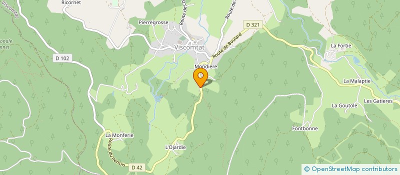 localisation de l'entreprise RENOV'HABITAT CONFORT  VISCOMTAT