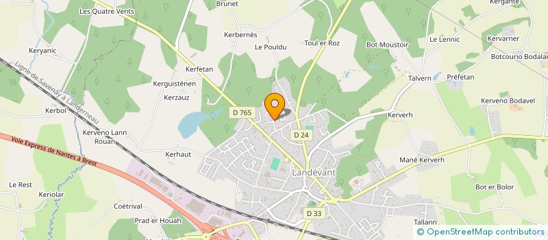 localisation de l'entreprise RENOV' HABITAT SERVICES  LANDEVANT