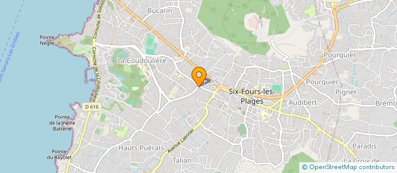 localisation de l'entreprise RENOV'HOUSE à SIX-FOURS-LES-PLAGES