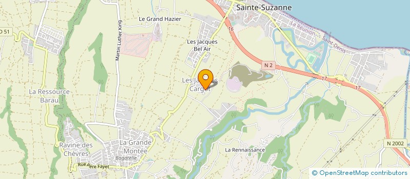 localisation de l'entreprise RENOV'ILE REUNION à SAINTE-SUZANNE