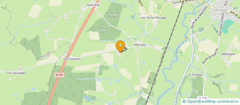 localisation de l'entreprise RENOV'IMMO  PALINGES