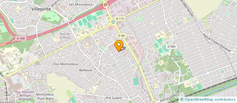 localisation de l'entreprise RENOV IMPACT à VILLEPINTE