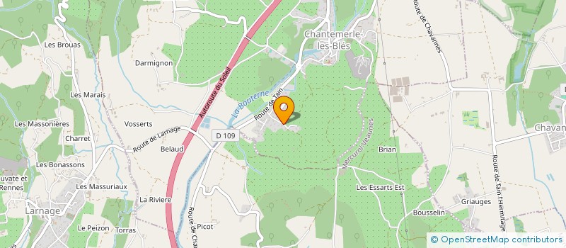localisation de l'entreprise RENOV ' INNOV à CHANTEMERLE-LES-BLES