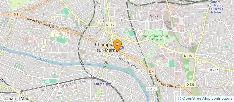 localisation de l'entreprise RENOV'INNOVE à CHAMPIGNY-SUR-MARNE