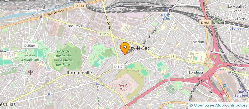 localisation de l'entreprise RENOV INSTAL NETTOYAGE ENTRETIEN TRANSPO à NOISY-LE-SEC