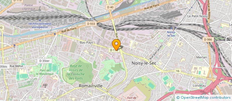 localisation de l'entreprise RENOV INTER BAT à NOISY-LE-SEC
