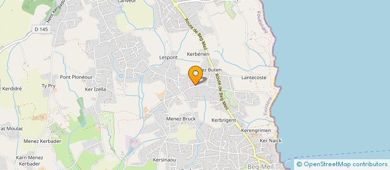 localisation de l'entreprise RENOV'INVEST 29  FOUESNANT