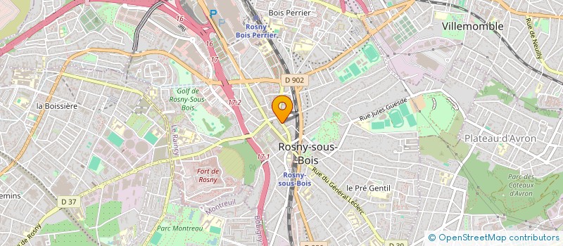 localisation de l'entreprise RENOV'ISO à ROSNY-SOUS-BOIS