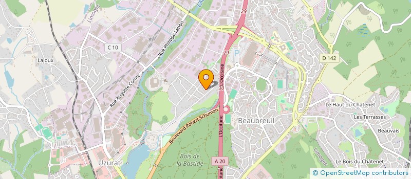 localisation de l'entreprise RENOV ISO 87 à LIMOGES