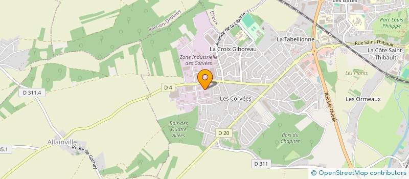 localisation de l'entreprise RENOV JANTES à VERNOUILLET
