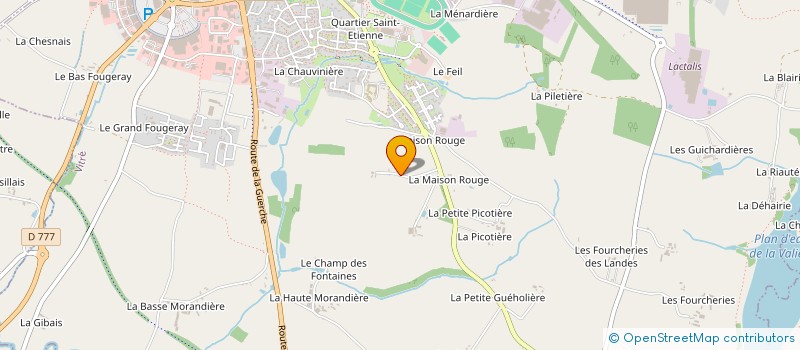 localisation de l'entreprise RENOV'MENUISERIES à VITRE